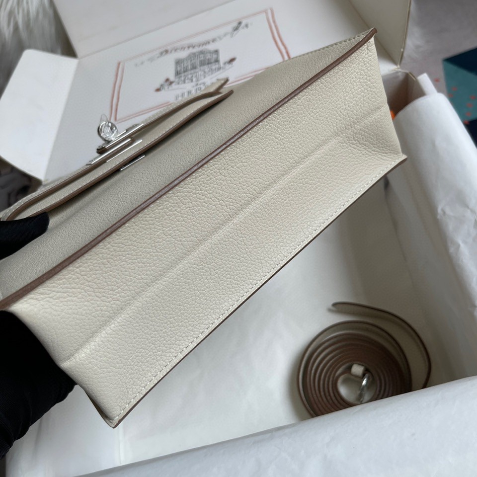 エルメス ケリー22 DanSe 手作りBeeswax thread 写真色/金具シルバー 2023AM