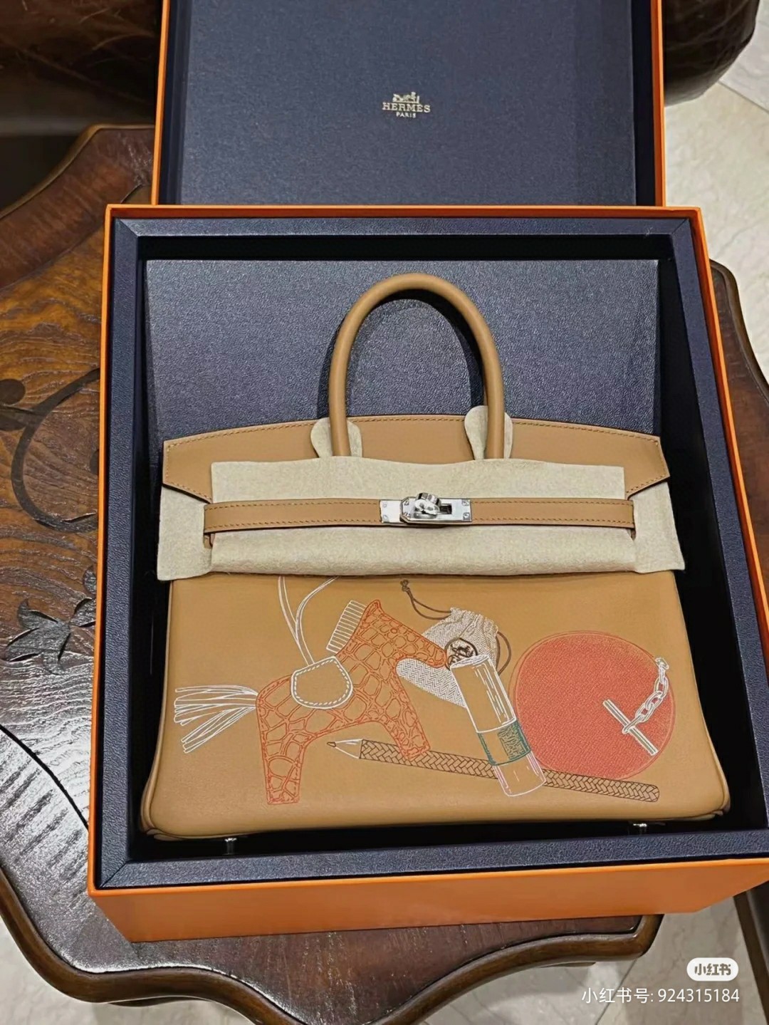 TOP エルメス swift バーキン25 写真色/金具シルバー