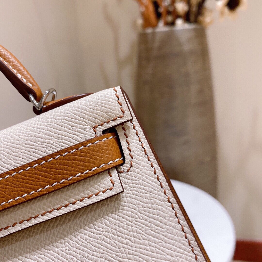 エルメス ケリー mini Epsom 手作り写真色 2023/金具ゴールド