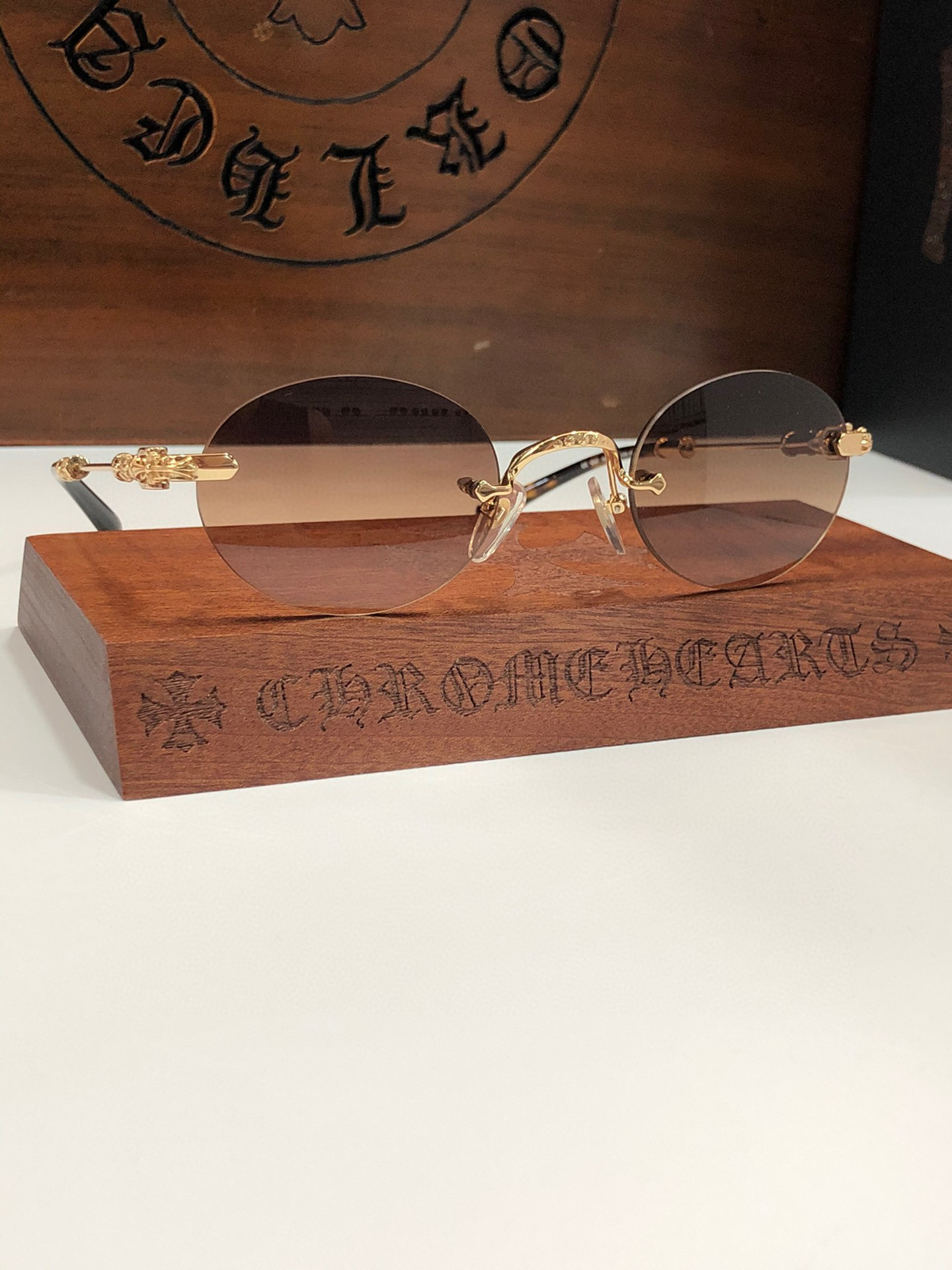 クロムハーツ 超美品 サングラス UV ポラリスコープ