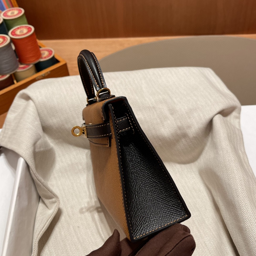 エルメス ケリー mini Epsom 手作り写真色 2023/金具ゴールド
