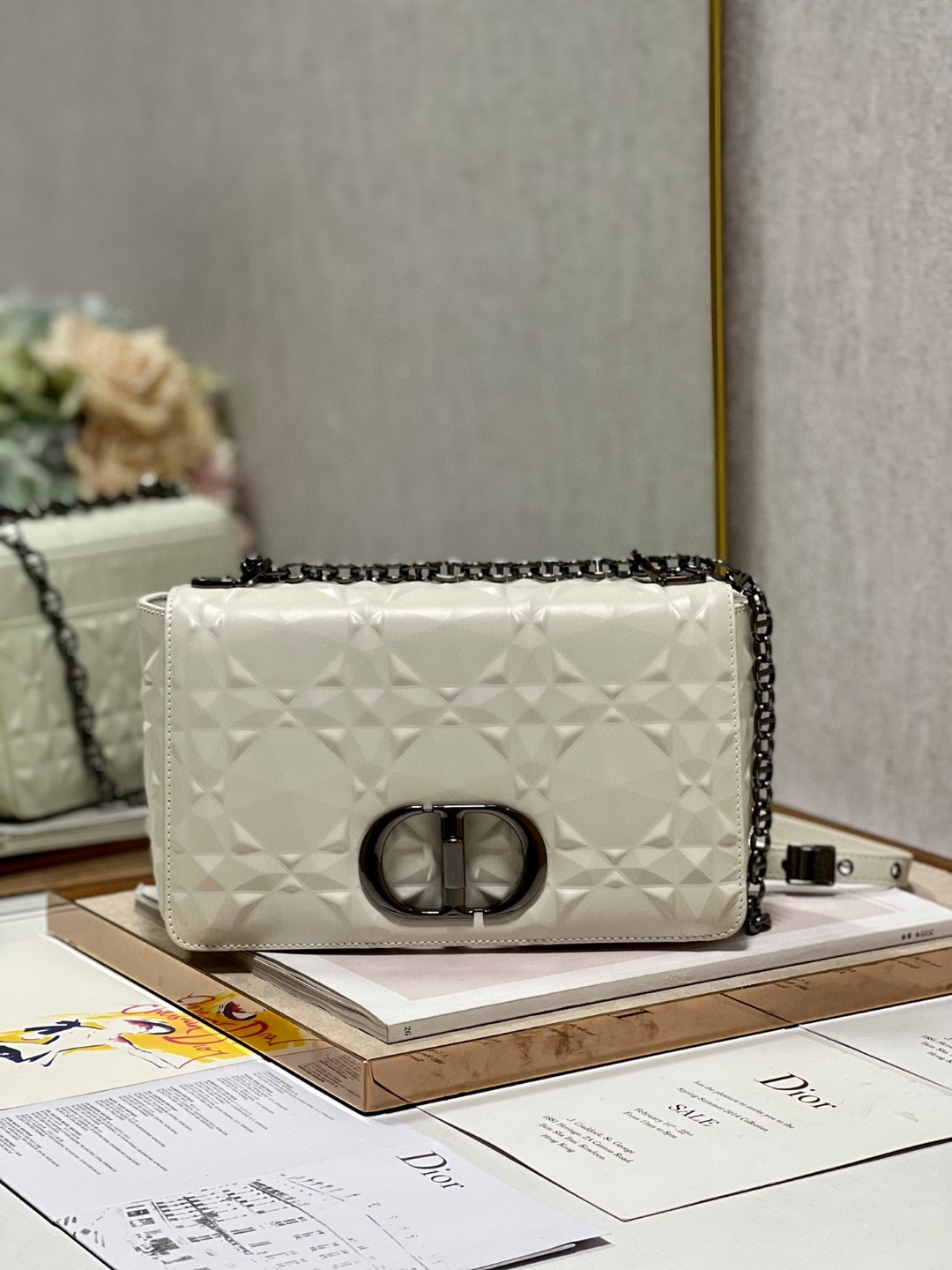 クリスチャンディオール 超美品 25cm チェーンショルダーバッグ
