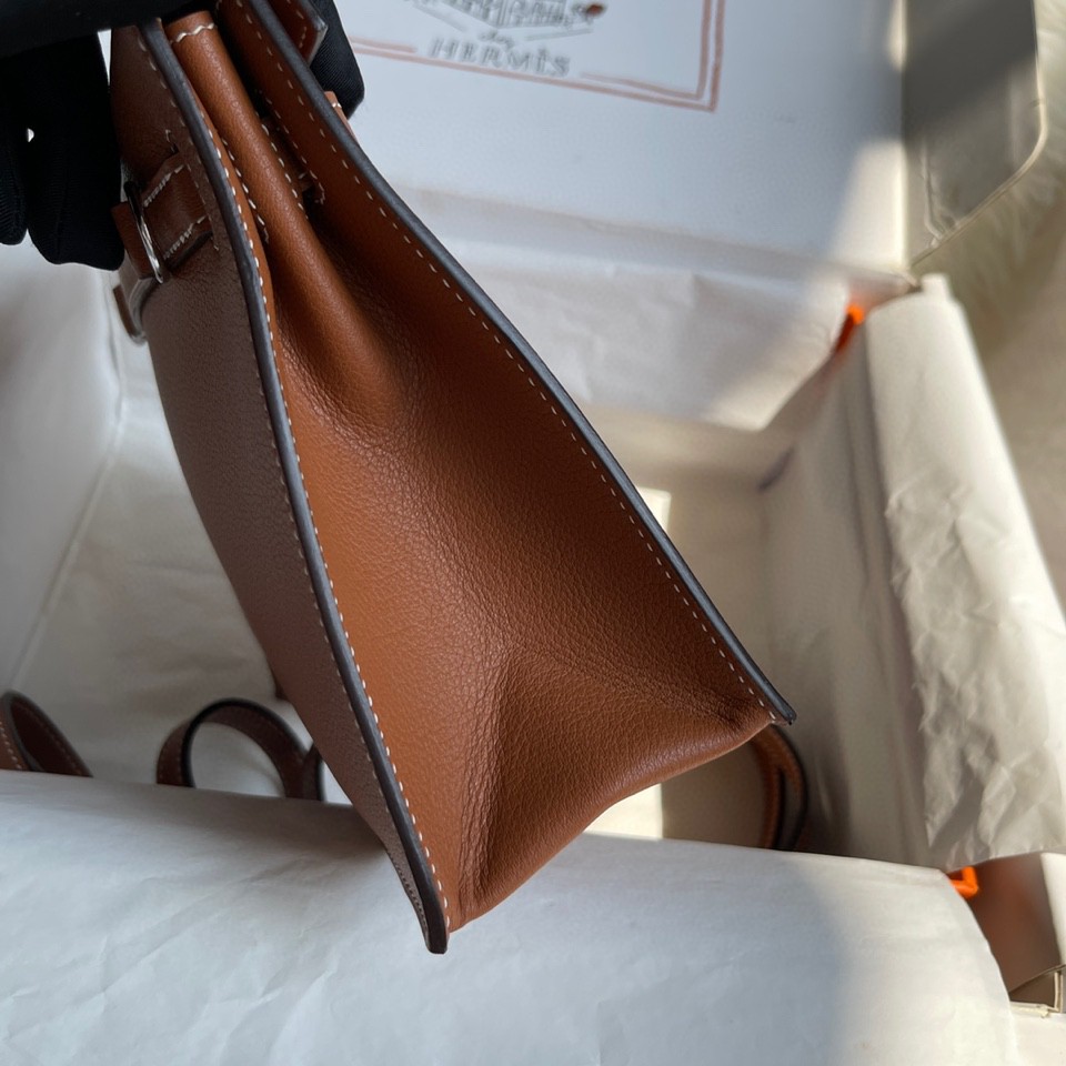 エルメス ケリー22 DanSe 手作りBeeswax thread 写真色/金具シルバー 2023AM