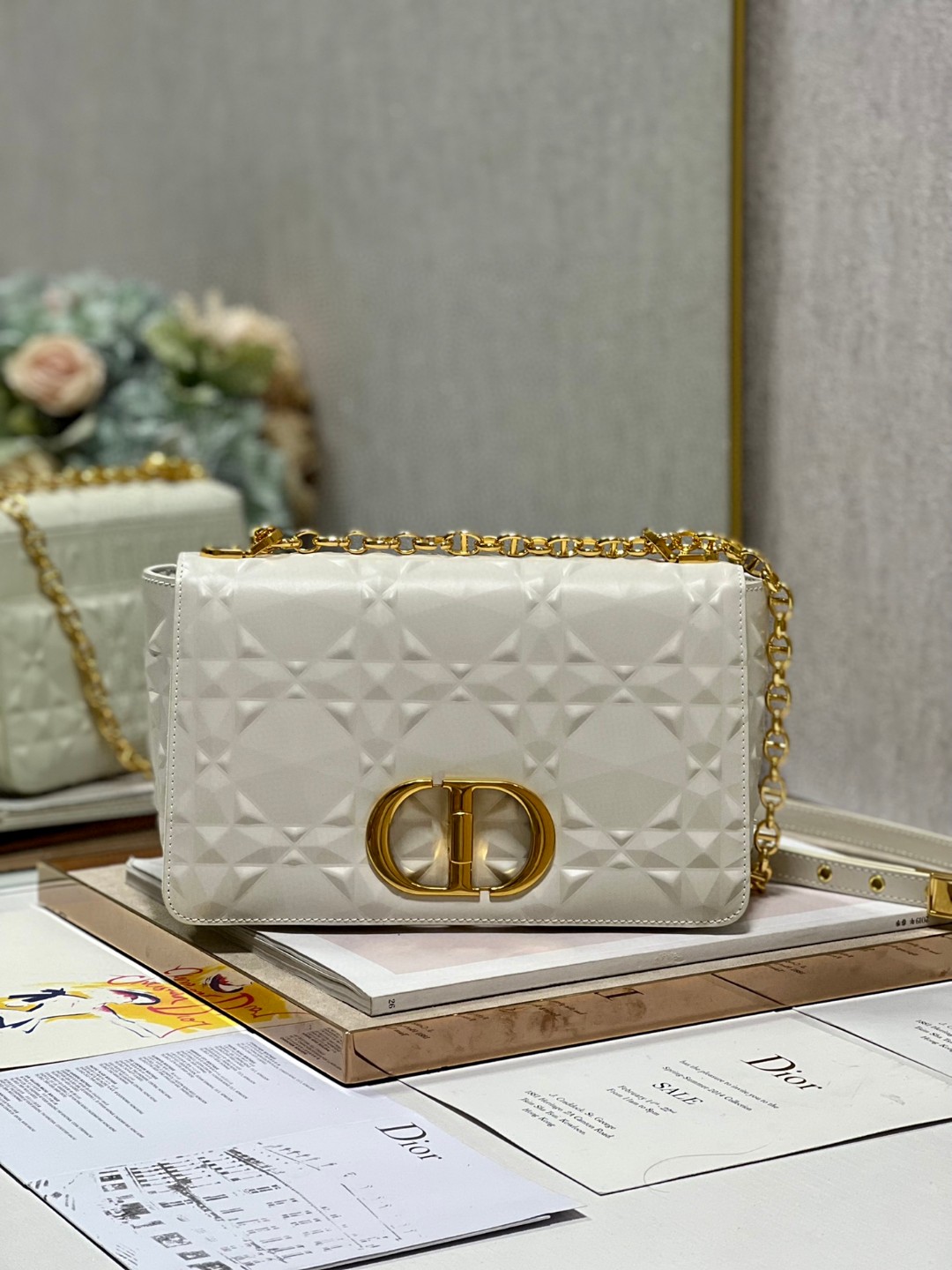 クリスチャンディオール 超美品 25cm チェーンショルダーバッグ 2302
