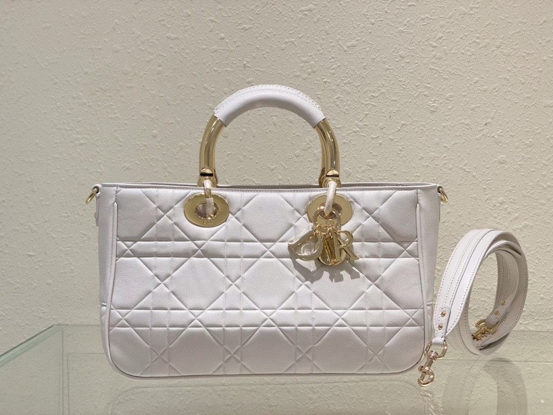 クリスチャンディオール 超美品 30cm Lady 2WAY ハンドバッグ 2302AADA