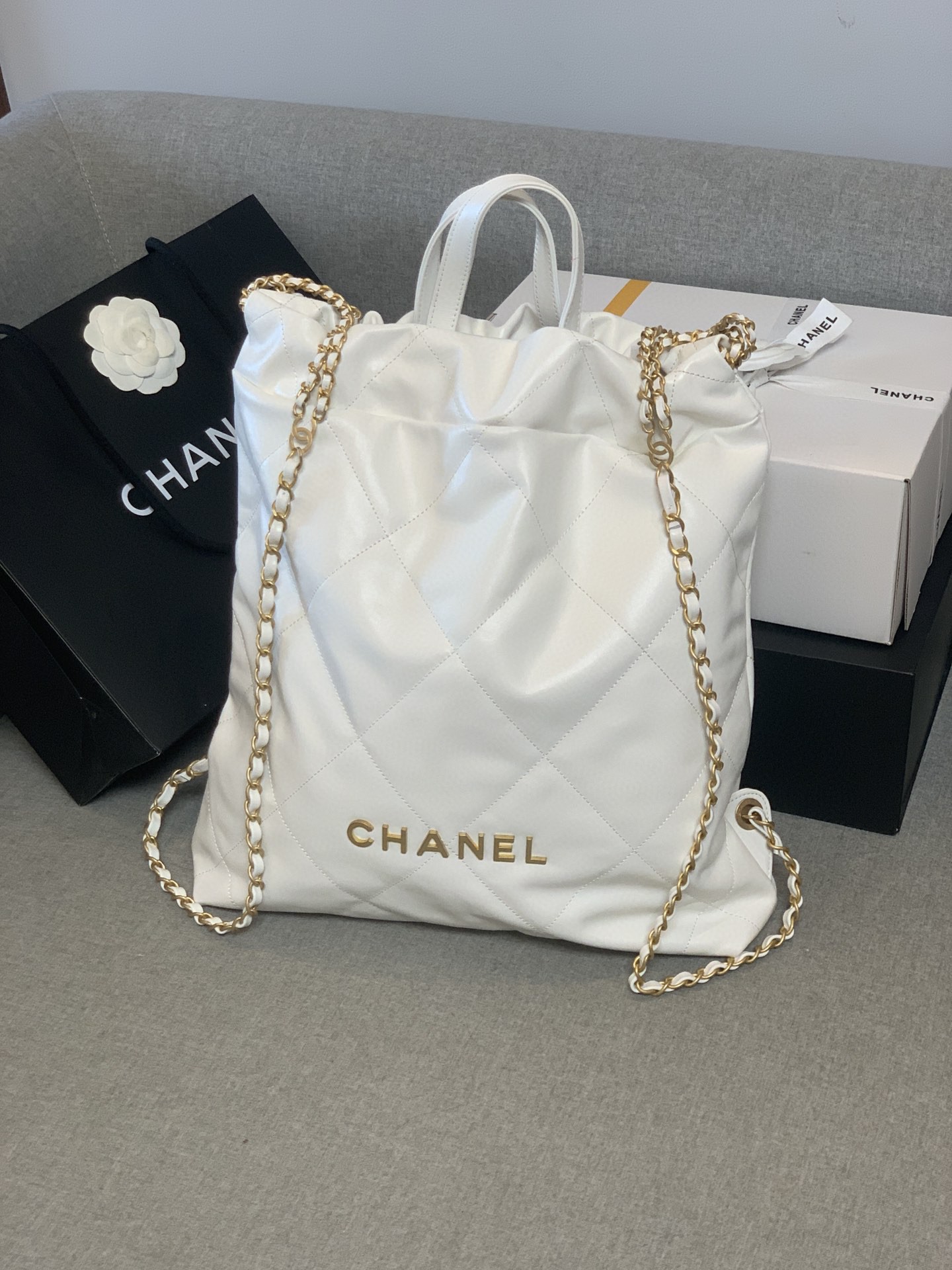 シャネル 超美品 2WAY 後背包 リュック 2212