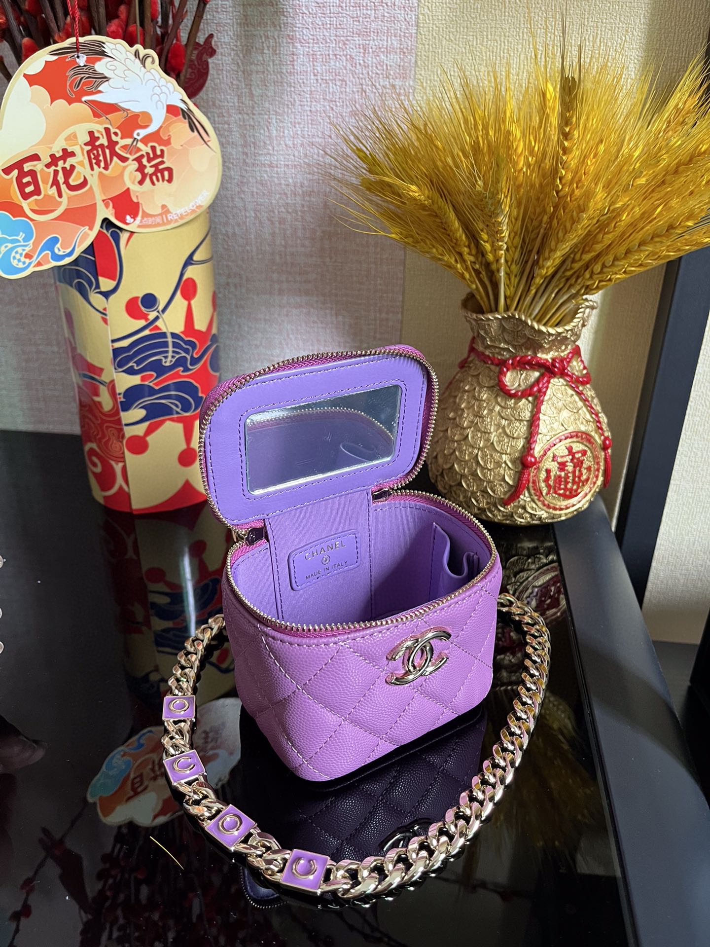 シャネル 超美品 スモールバッグ コスメポーチ