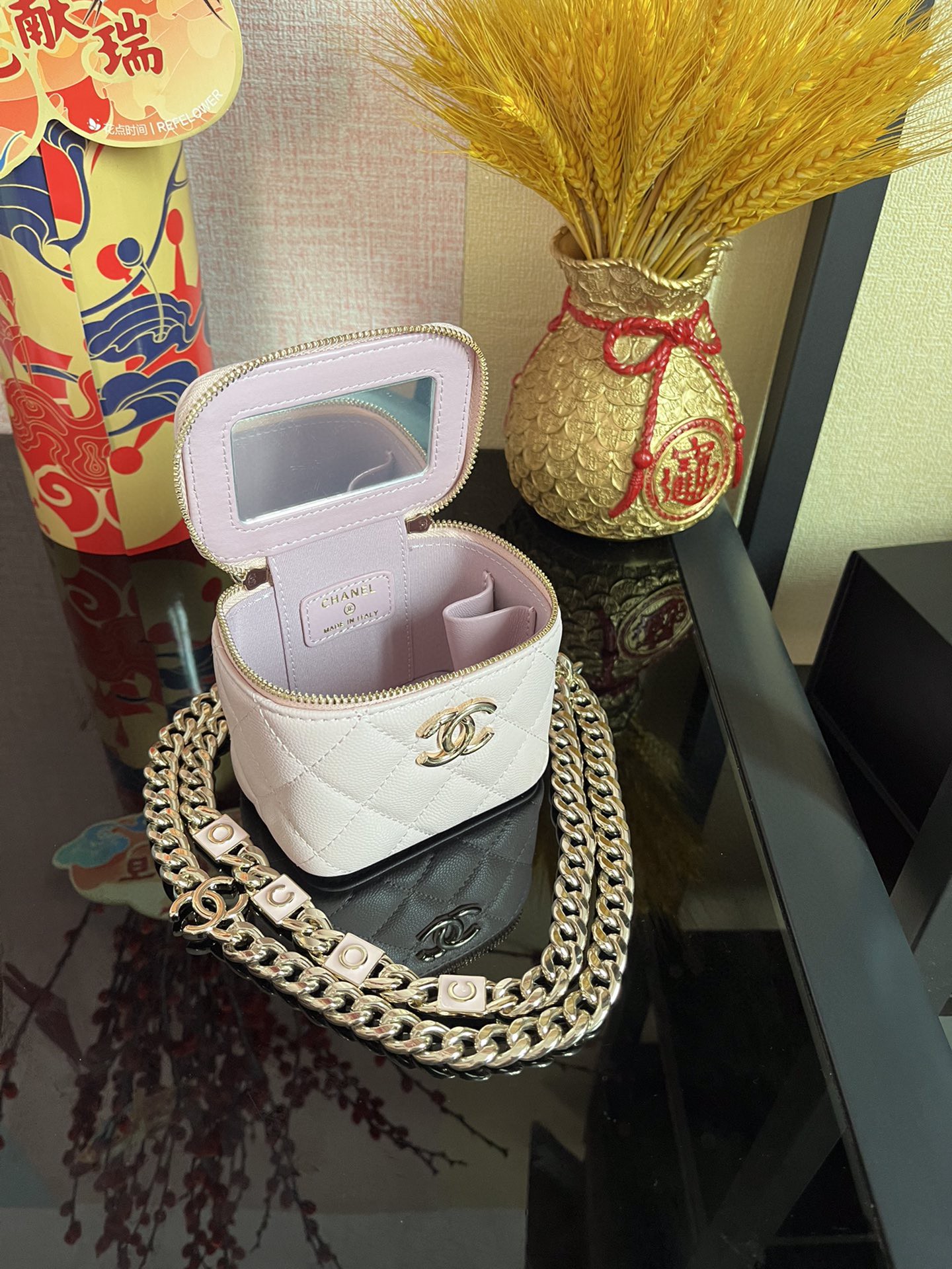 シャネル 超美品 スモールバッグ コスメポーチ 2212