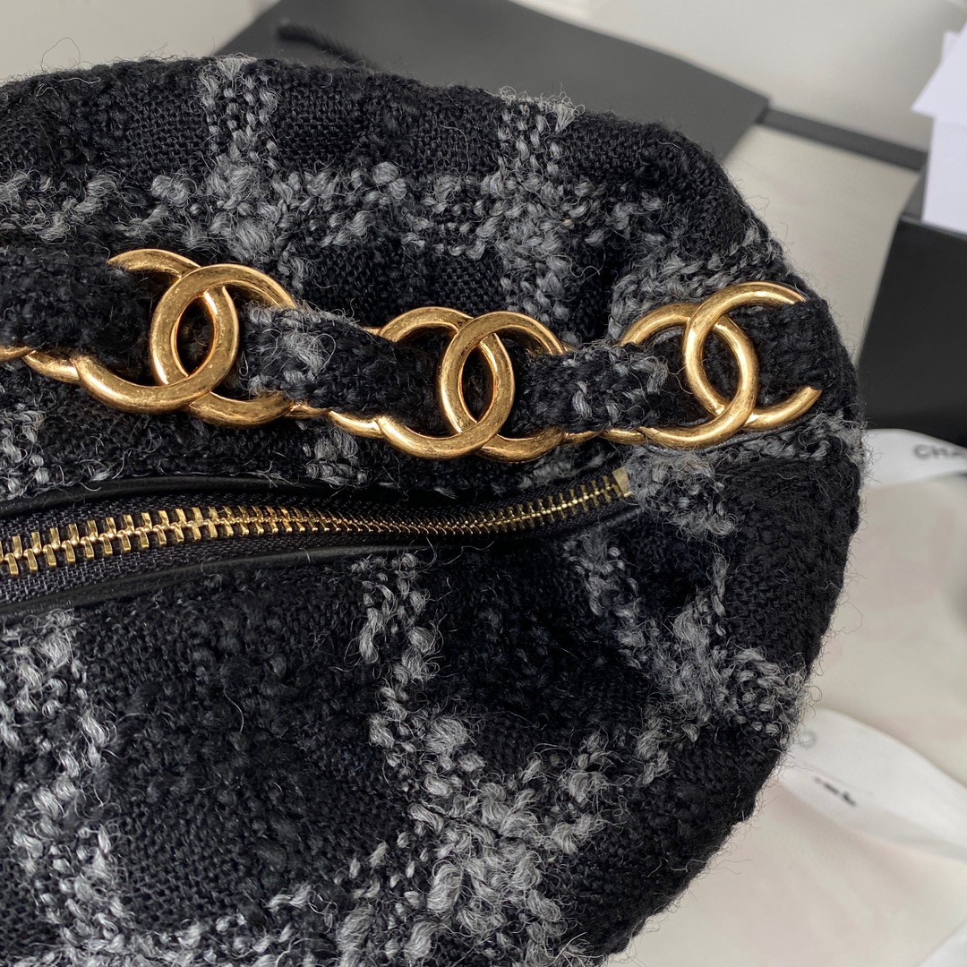 シャネル 超美品 Tweed Hobo Maix ハンドバッグ