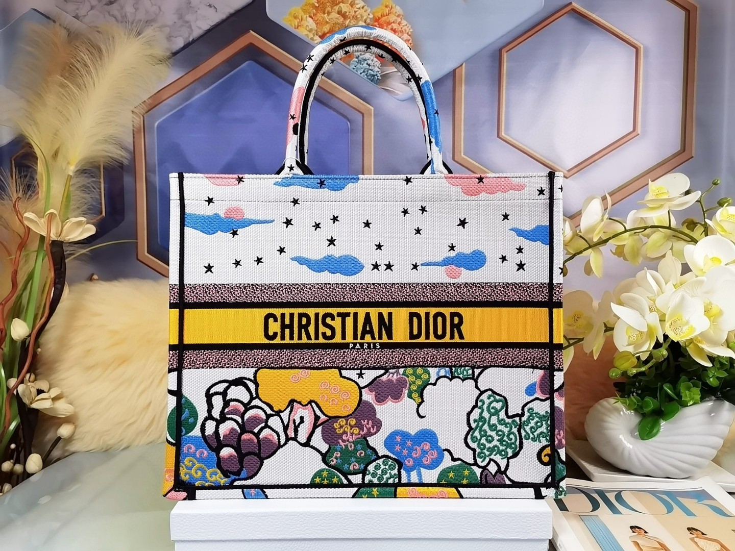 クリスチャンディオール 極美品 41.5cm Book Tote 手提げ袋