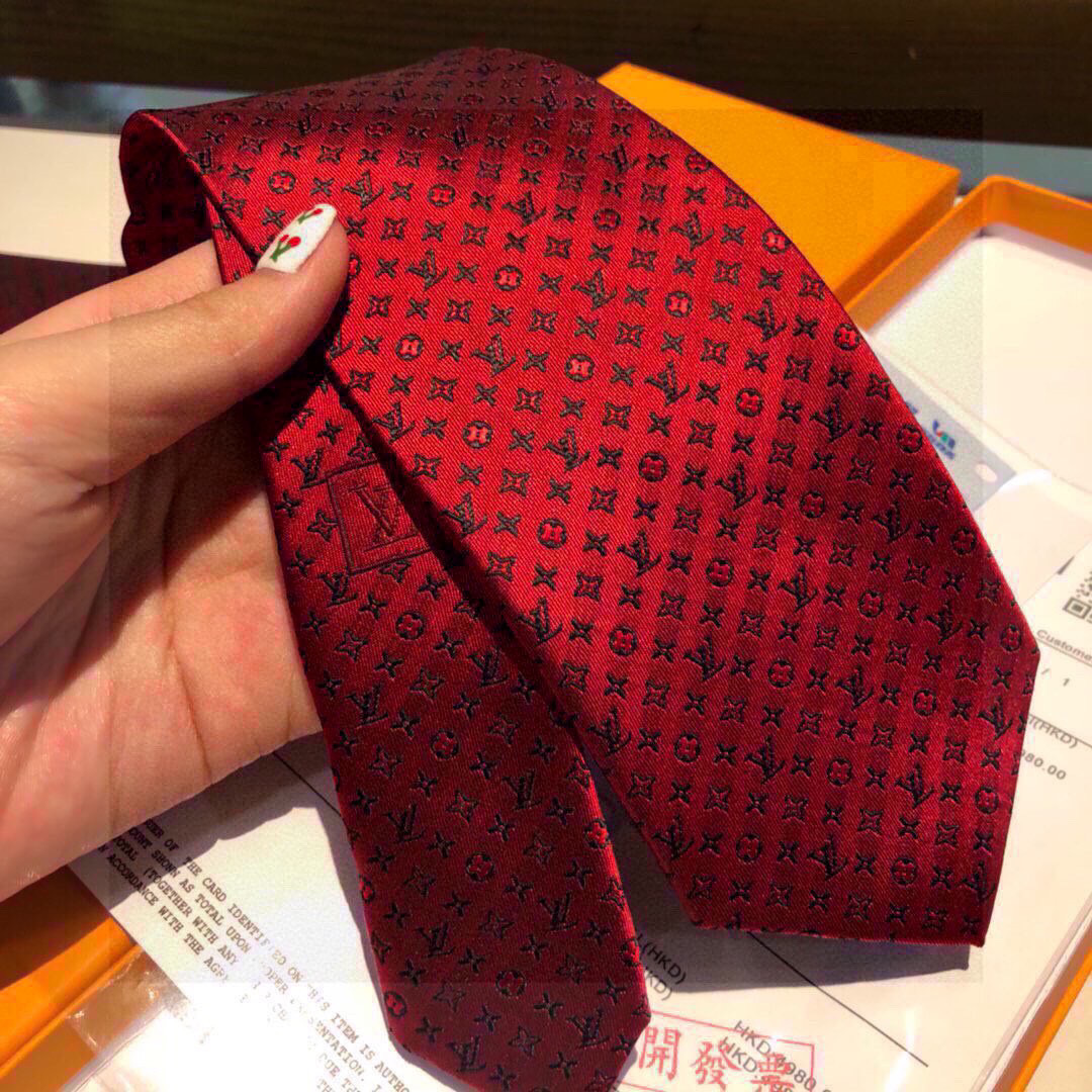 ルイヴィトン 【新品値下受付】 シルク Tie ネクタイ 紳士