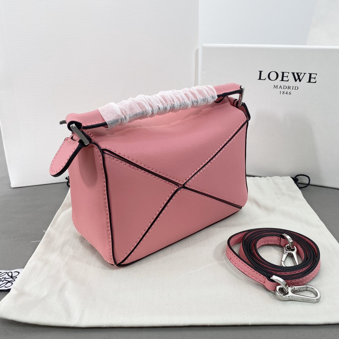 ロエベ 新作通販 puzzle mini 2WAY 手提げ袋 ショルダーバッグ