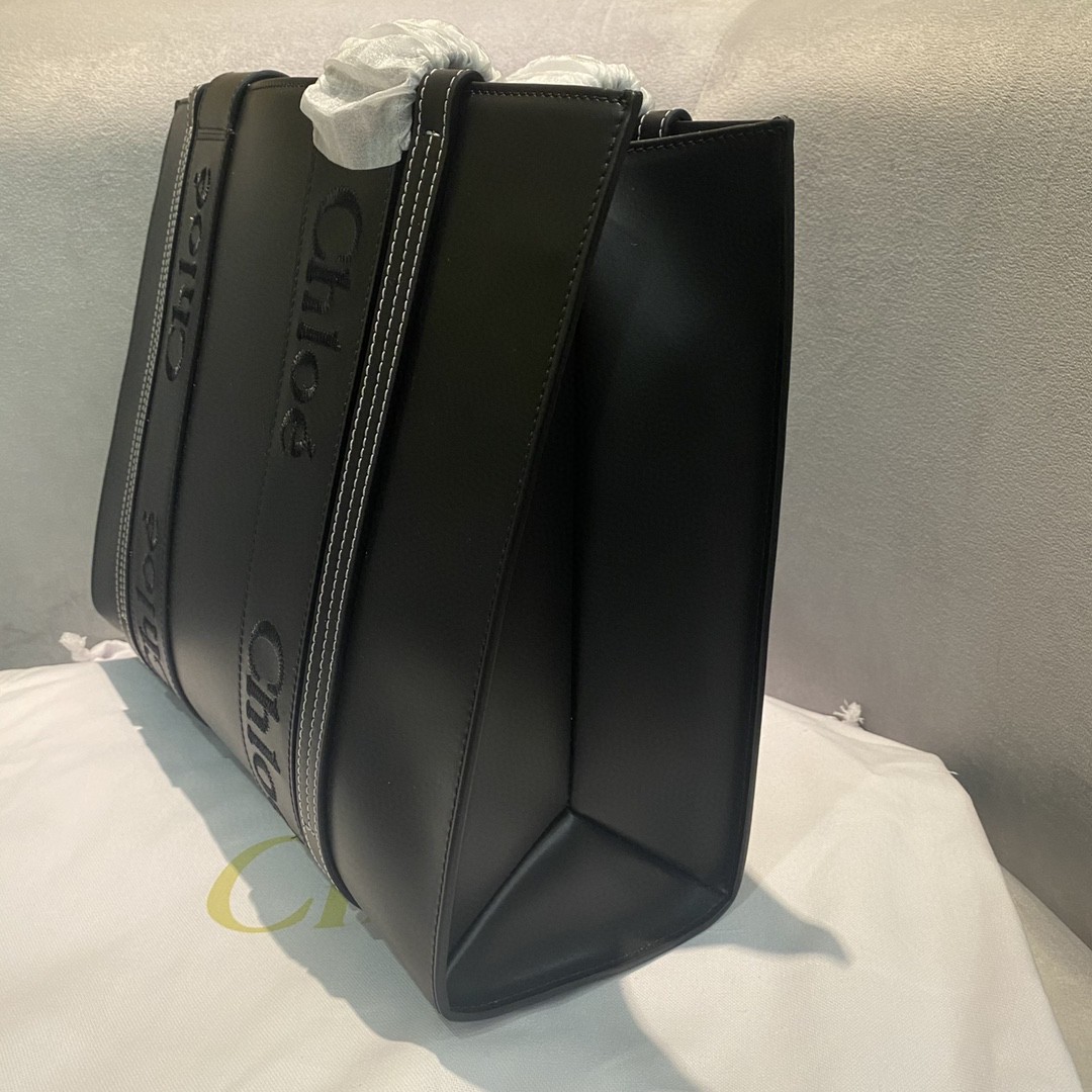 クロエ 極美品 37cm Woody 2WAY 手提げ袋 ショルダーバッグ 2211
