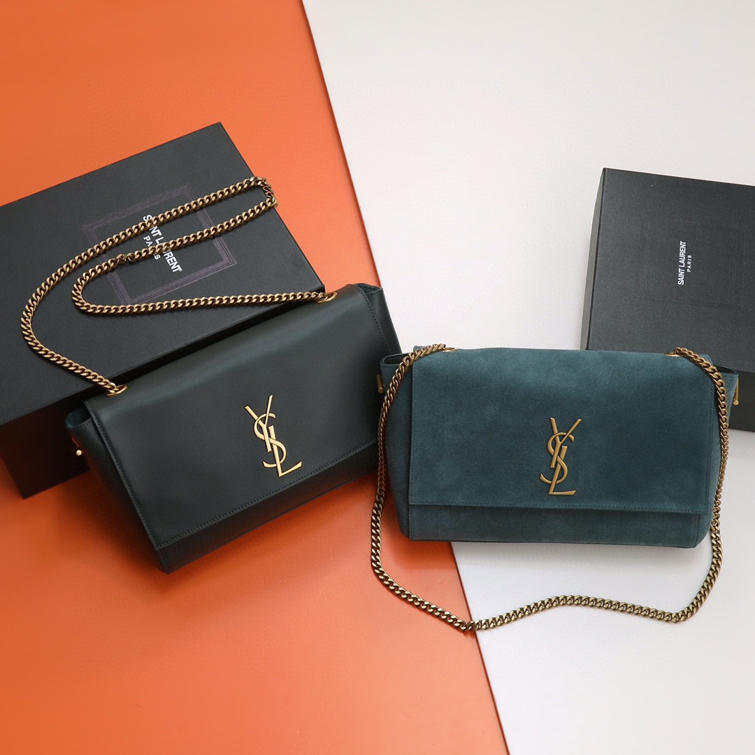 イヴ サンローラン極美品 両面Kateチェーンショルダーバッグ2211