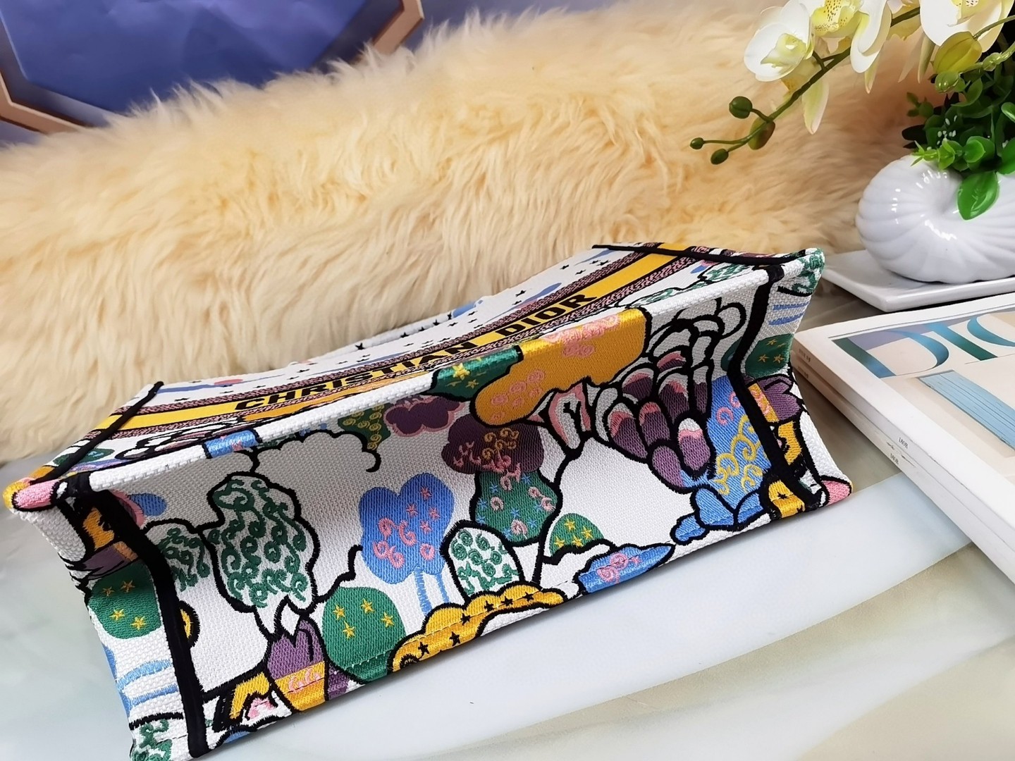 クリスチャンディオール 極美品 36.5cm Book Tote 手提げ袋