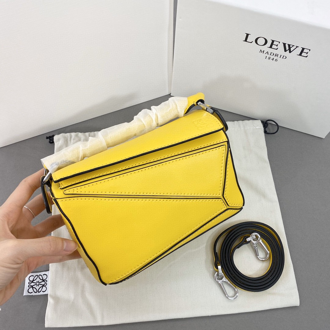 ロエベ 新作通販 puzzle mini 2WAY 手提げ袋 ショルダーバッグ