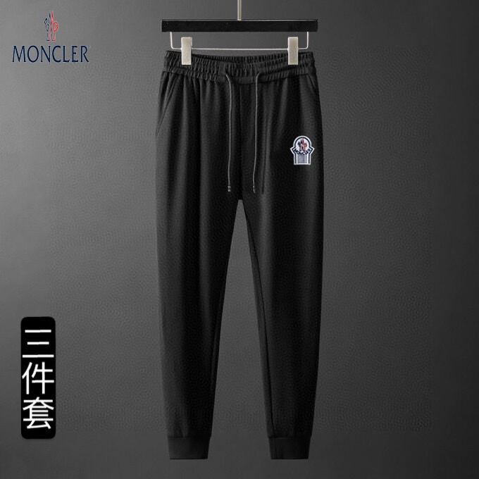 モンクレール 秋冬 スウェット セットアップ 上下服 3点スーツ