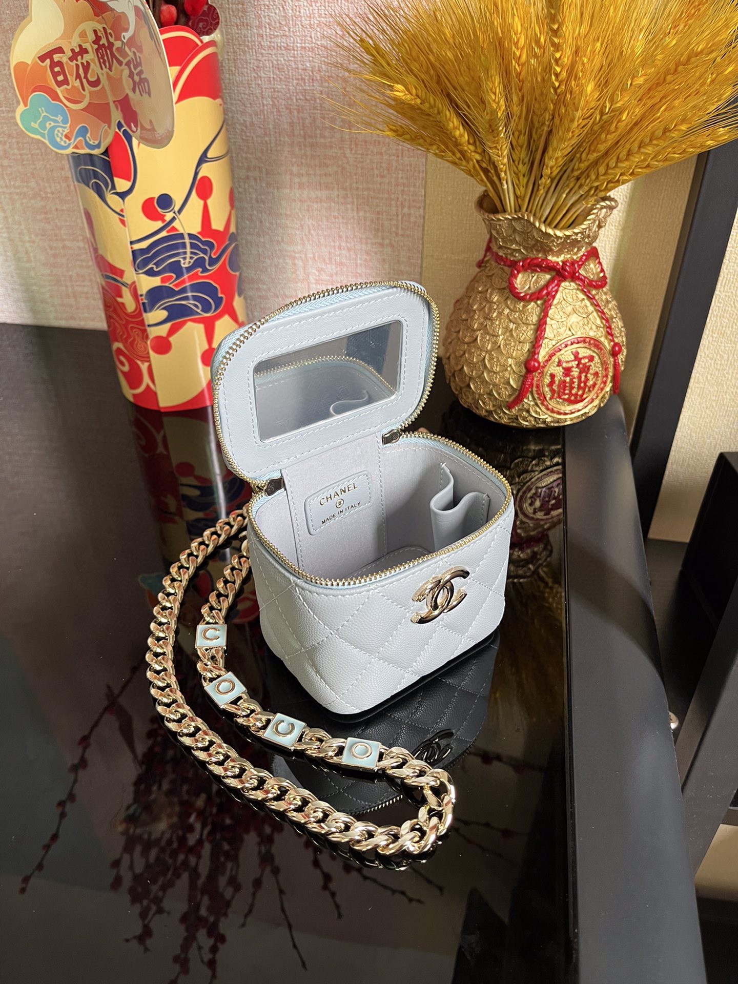 シャネル 超美品 スモールバッグ コスメポーチ 2212