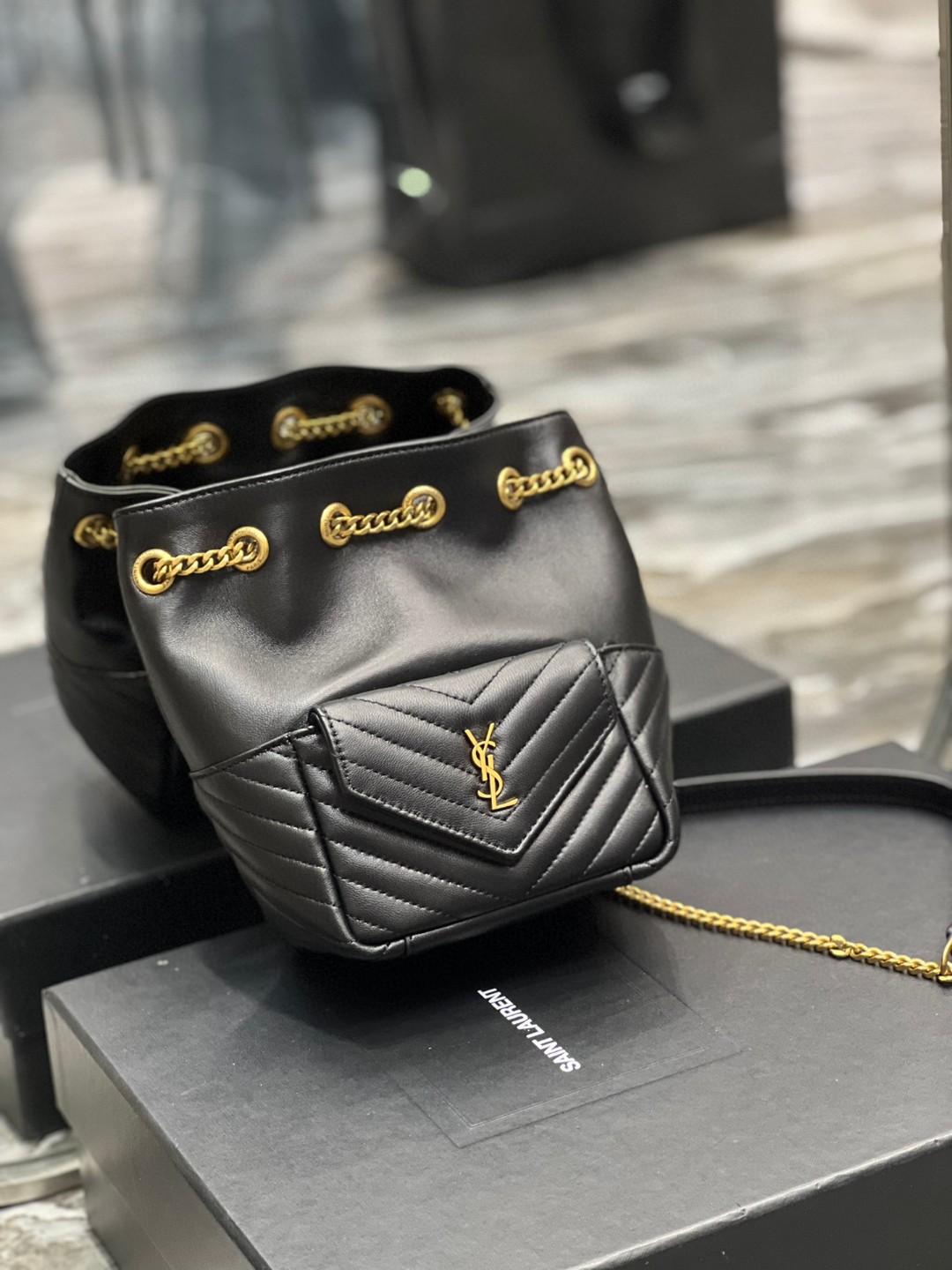 イヴ サンローラン 秋冬 Bucket bag ミニショルダーバッグ