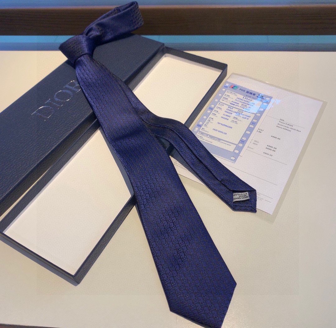 クリスチャンディオール 高品質 シルク Tie ネクタイ【紳士 メンズ】