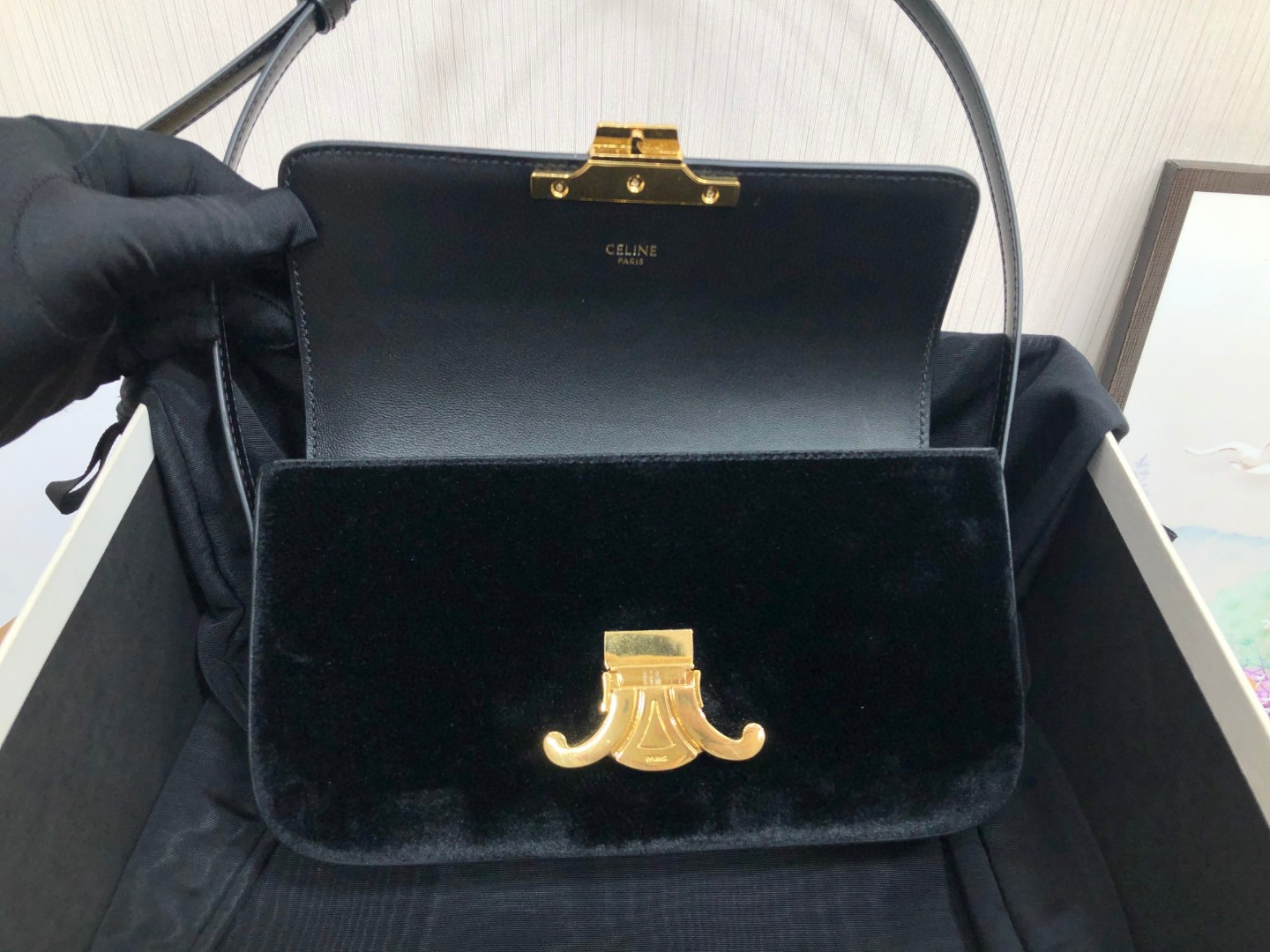 セリーヌ 超美品 Triomphe Shoulder Bag ショルダーバッグ 2209