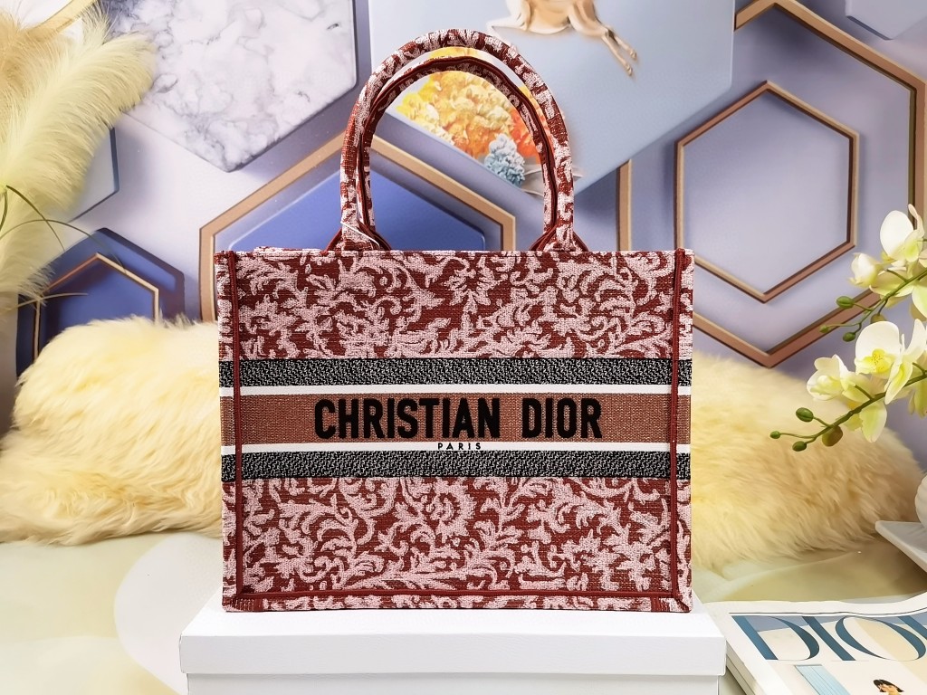 クリスチャンディオール 極美品 41.5cm Jardin Botanique Book Tote