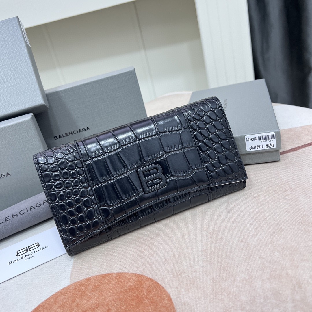 バレンシアガ 新品 Wホック二つ折り財布/長財布