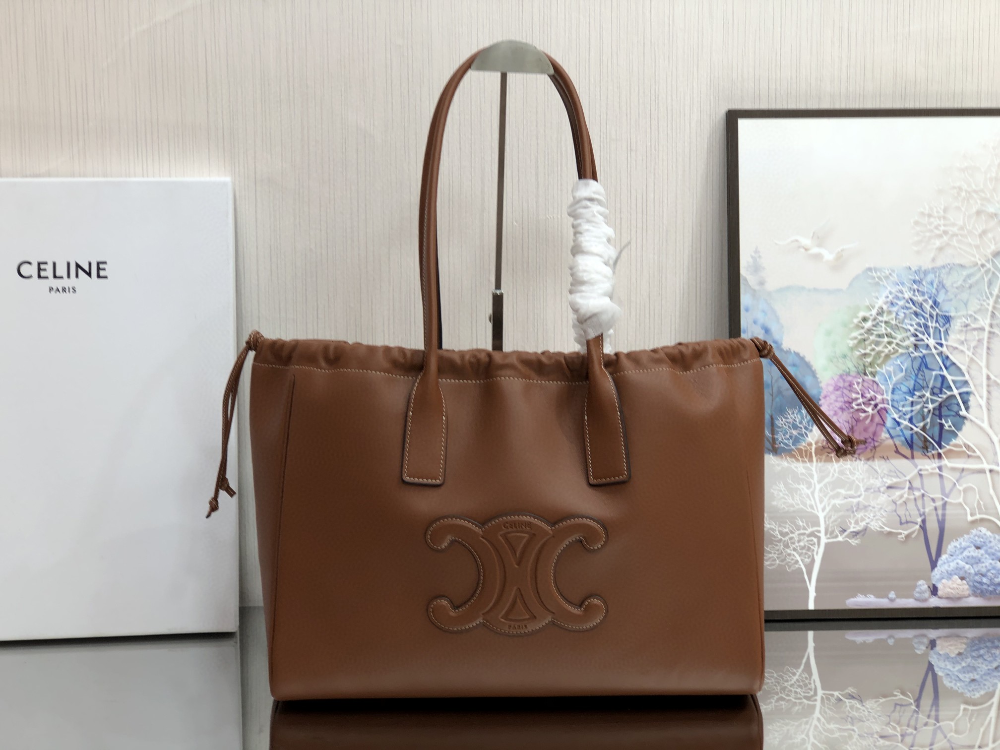 セリーヌ 超美品 Cabas triomphe Tote トートバッグ