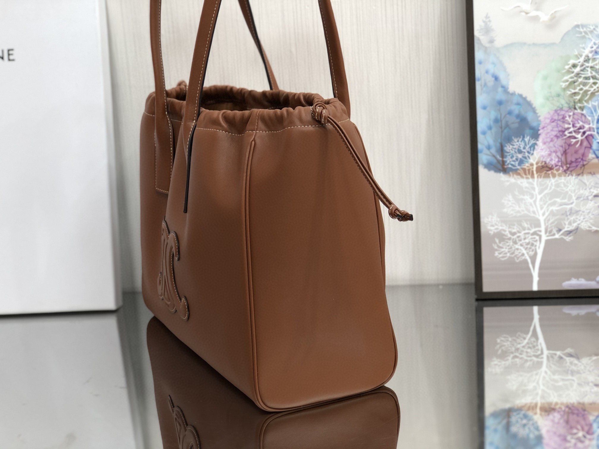 セリーヌ 超美品 Cabas triomphe Tote トートバッグ