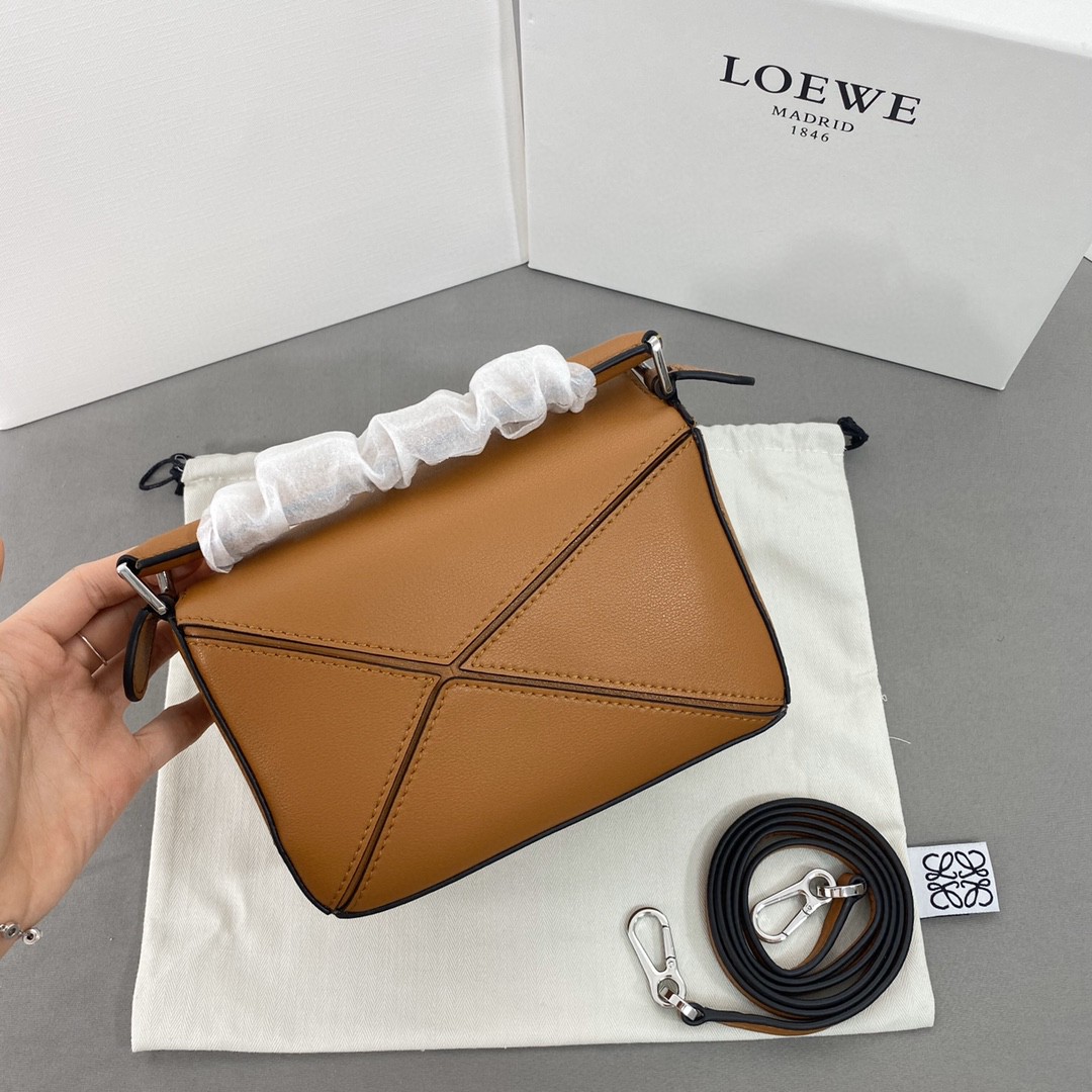 ロエベ 新作通販 puzzle mini 2WAY 手提げ袋 ショルダーバッグ