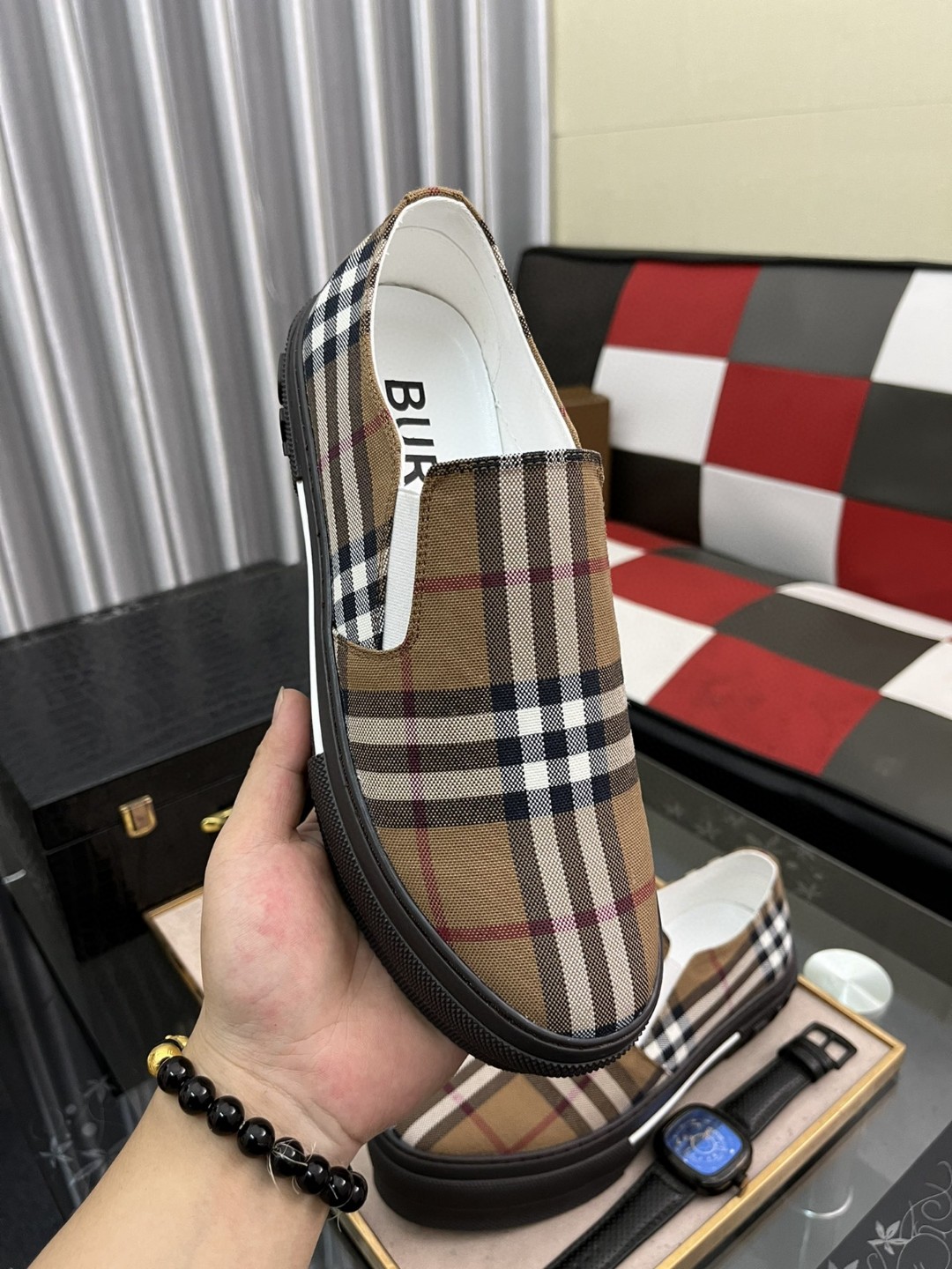 バーバリー メンズ ドライビングシューズ