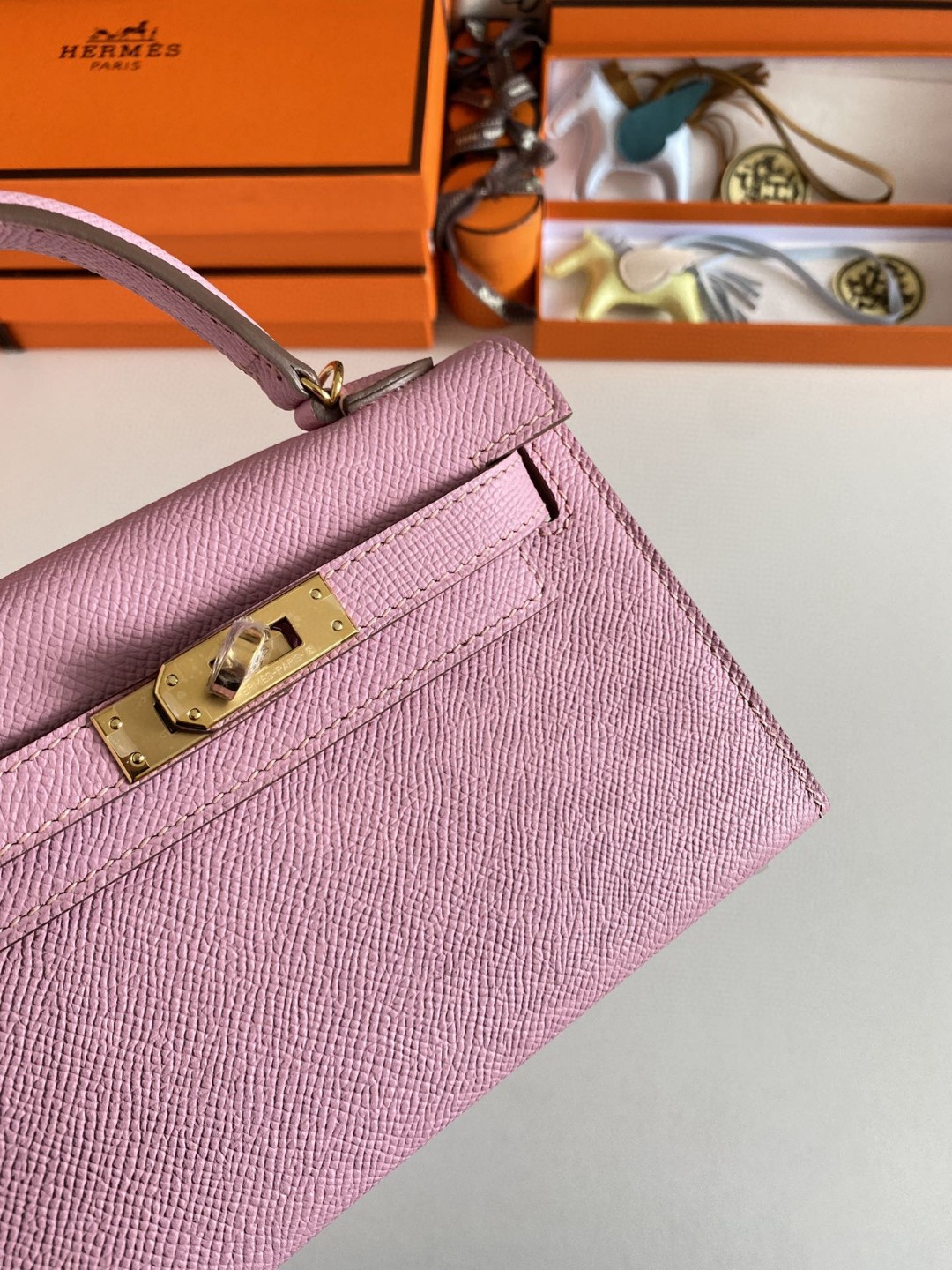 エルメス ショルダーバッグ Mini Kelly2 19cm epsom