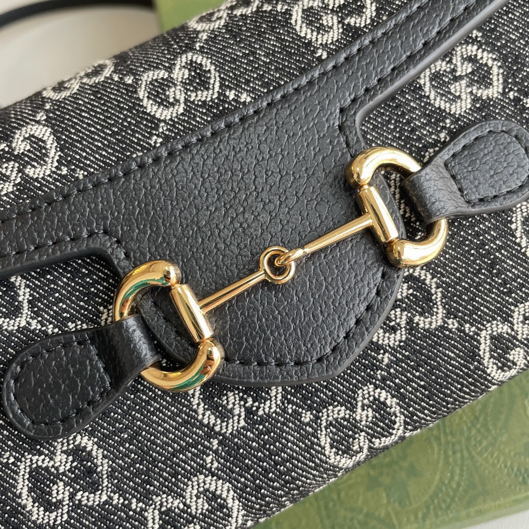 グッチ 超美品 fulin GG Horsebit Mini ショルダーバッグ 2206