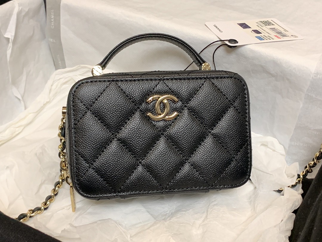 シャネル 超美品 vanity case ポーチ コスメティック 2206HZJ