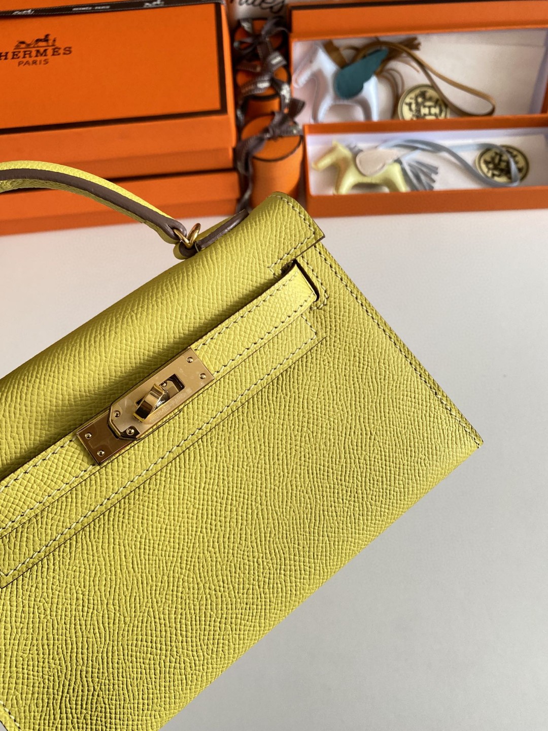 エルメス ショルダーバッグ Mini Kelly2 19cm epsom 2206HYJ