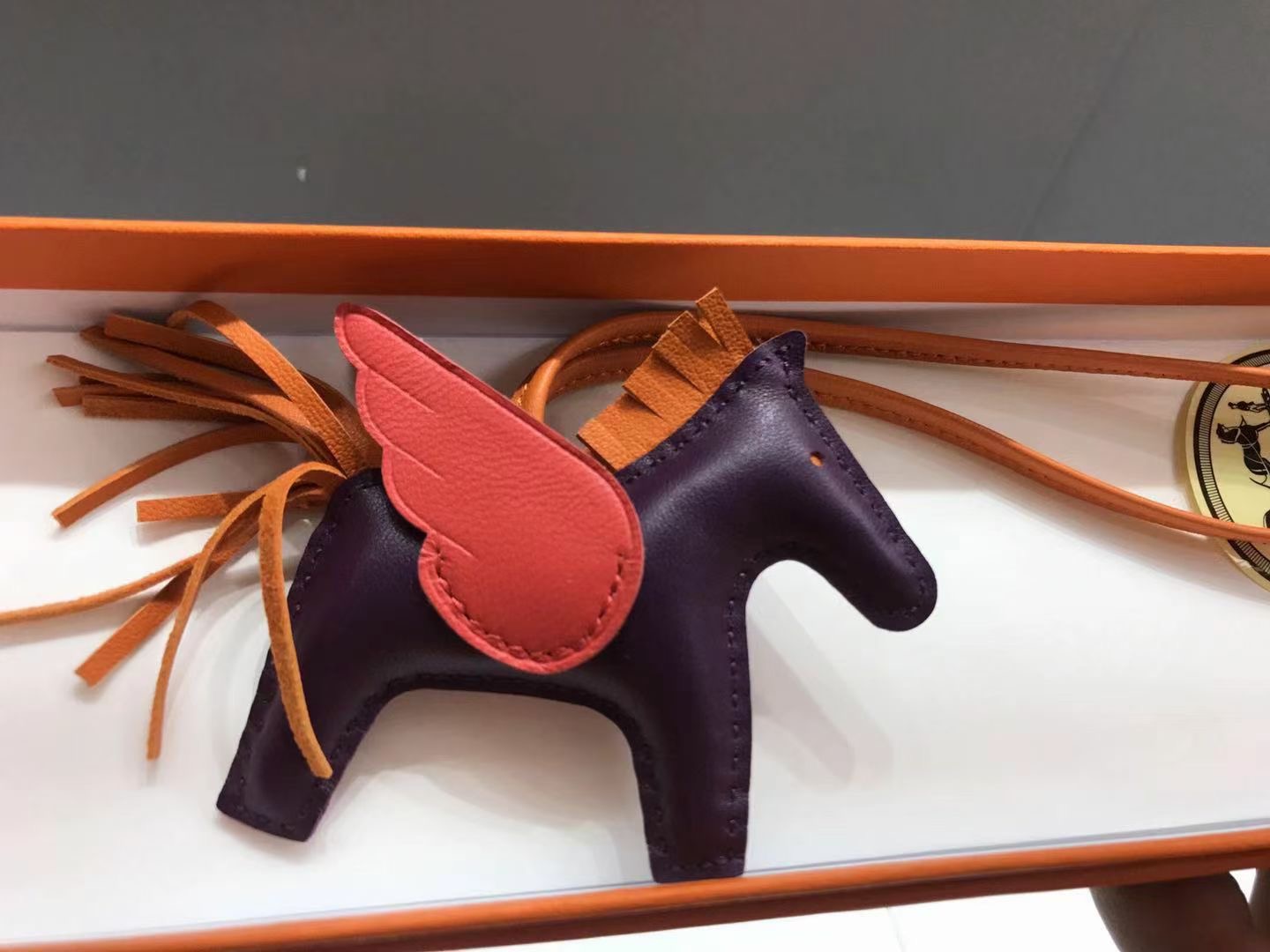 超美品 エルメス 馬 小物 ストラップ