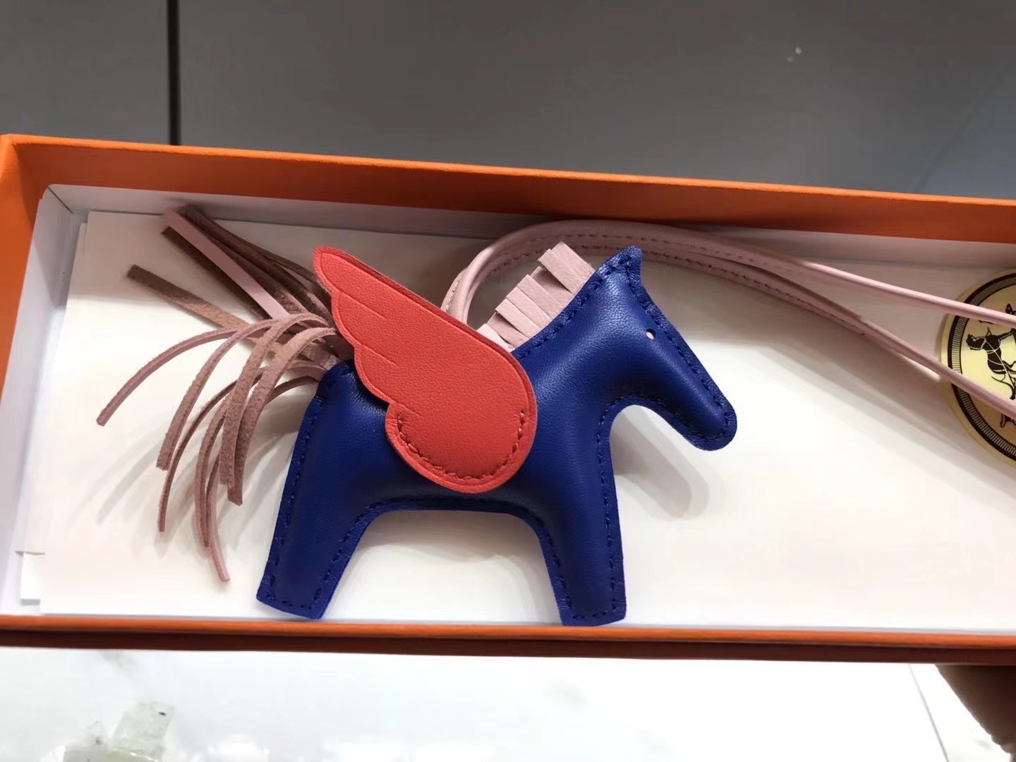 超美品 エルメス 馬 小物 ストラップ
