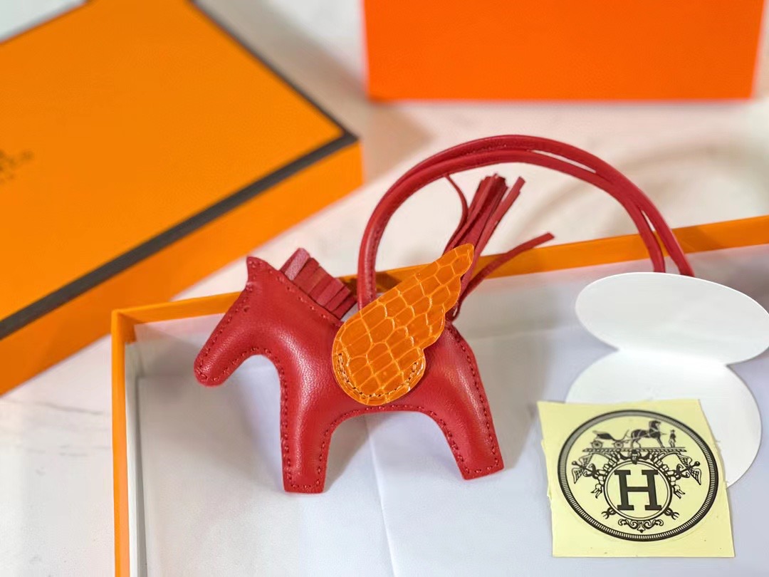 超美品 エルメス 馬 小物 ストラップ