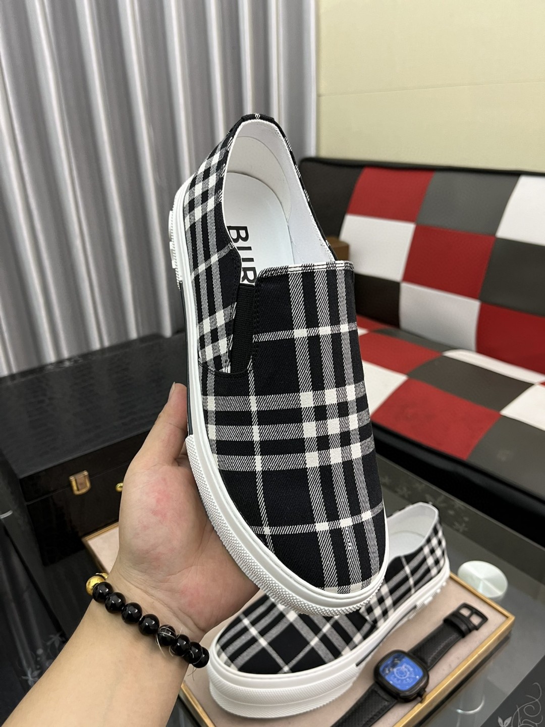 バーバリー メンズ ドライビングシューズ