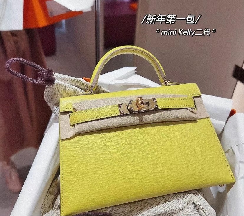 2022 エルメス ショルダーバッグ Mini Kelly2 19cm epsom ck37 2206HYJ
