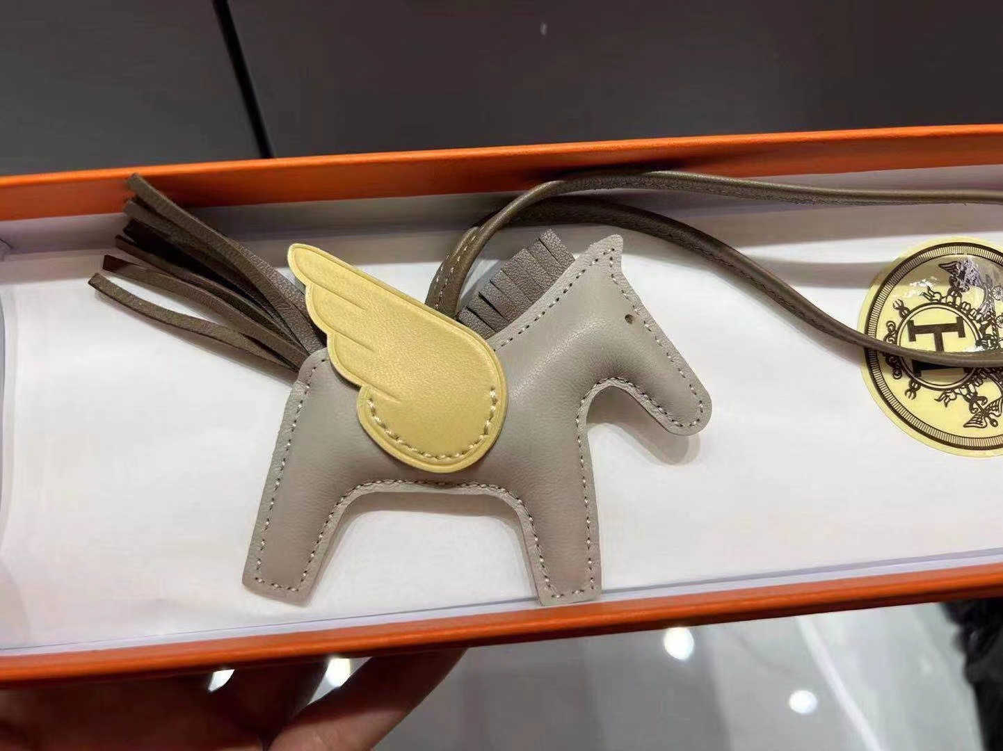 超美品 エルメス 馬 小物 ストラップ