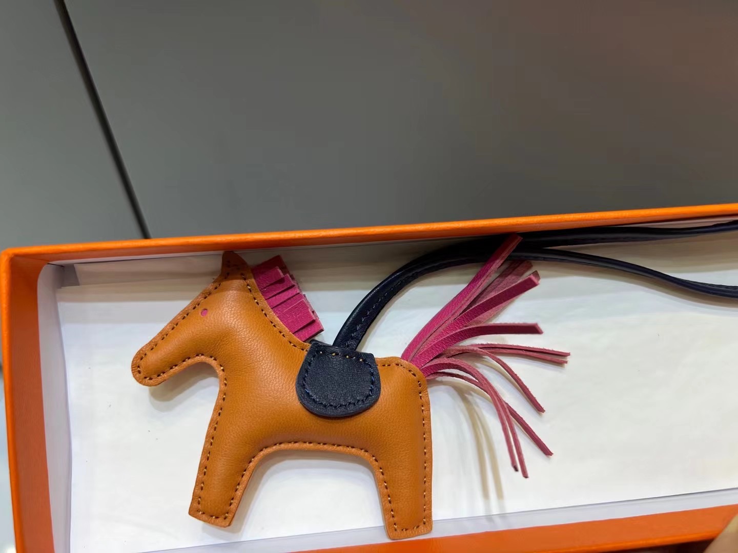 超美品 エルメス 馬 小物 ストラップ