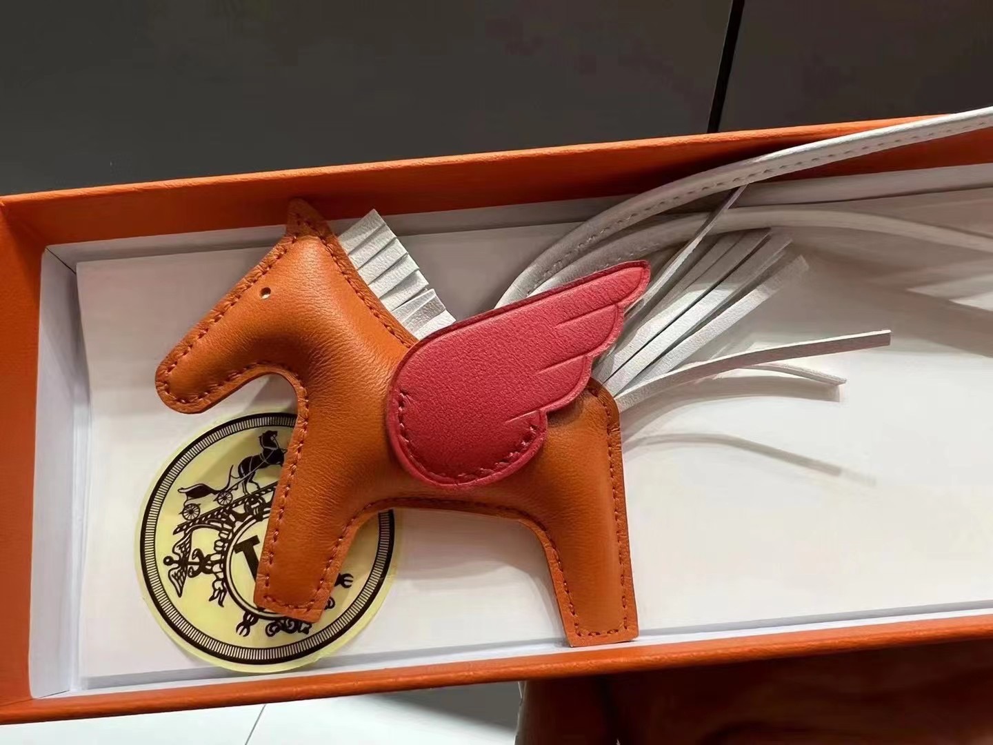 超美品 エルメス 馬 小物 ストラップ
