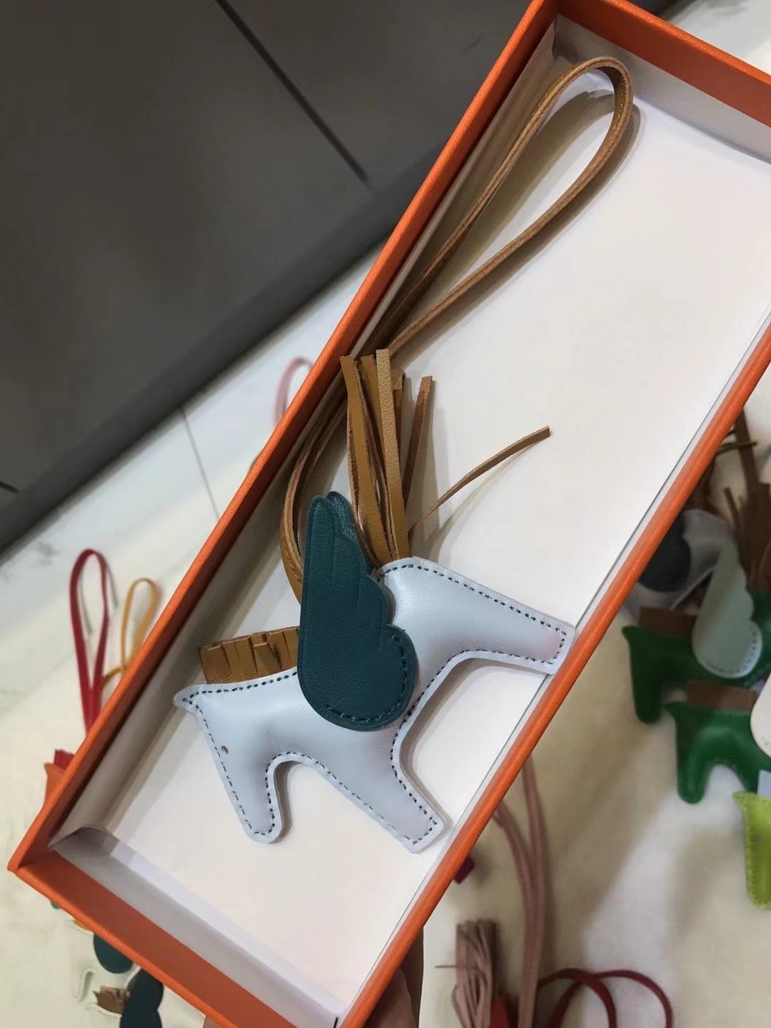 超美品 エルメス 馬 小物 ストラップ