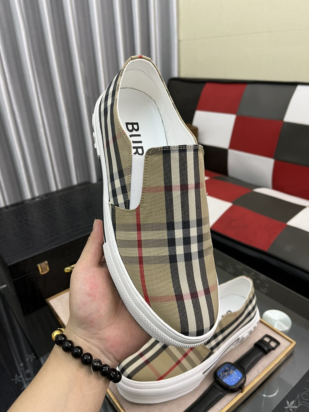 バーバリー メンズ ドライビングシューズ