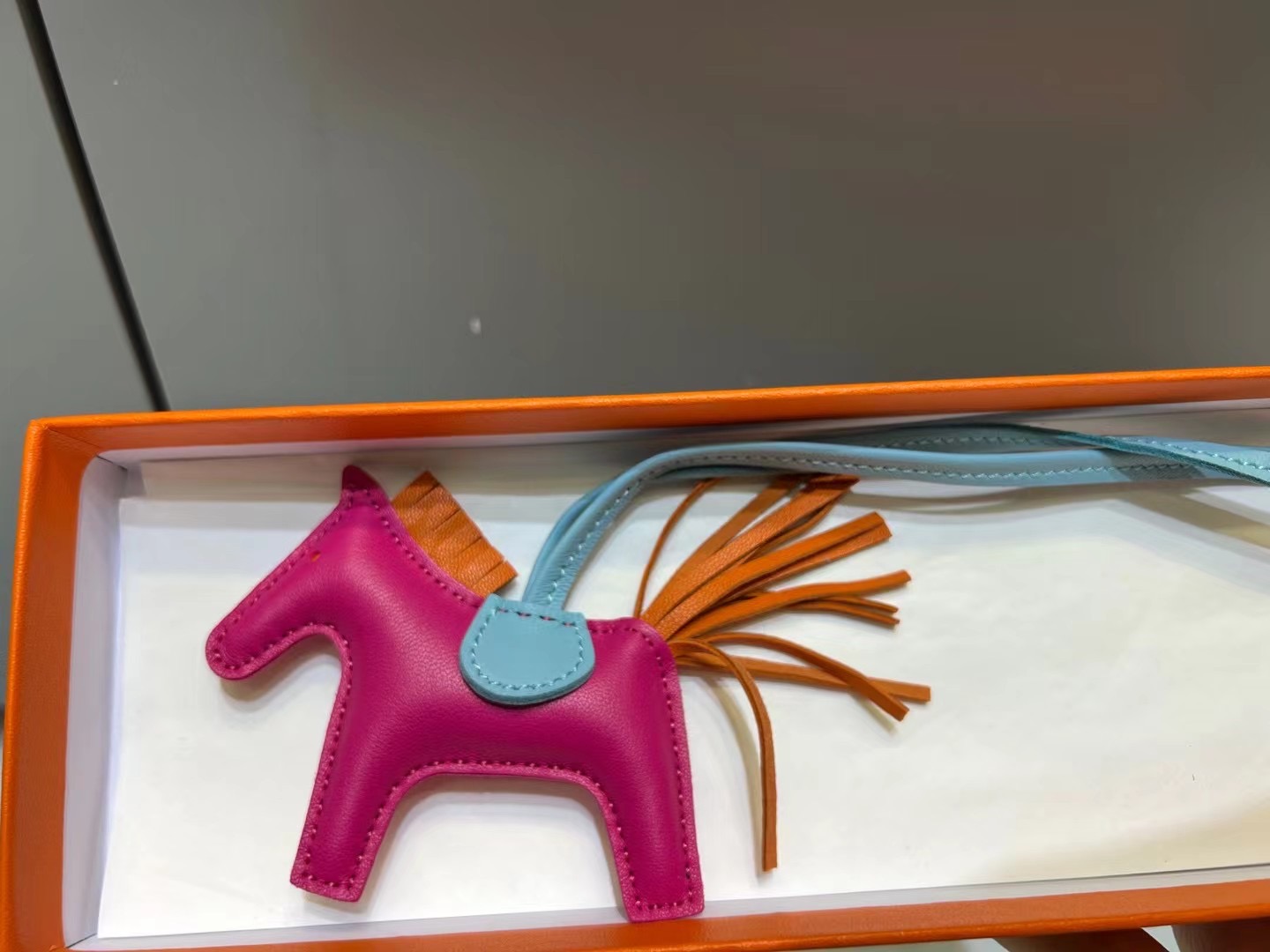 超美品 エルメス 馬 小物 ストラップ