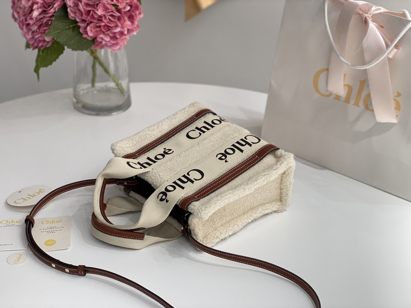 Chloe クロエ 超美品 26.5 Woody Tote ハンドバッグ