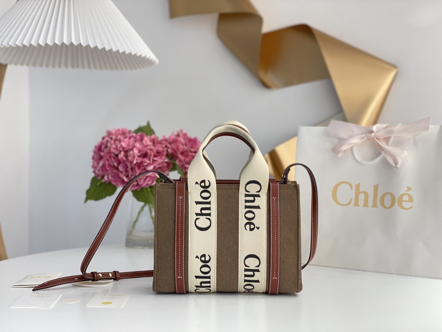 Chloe クロエ 超美品 26.5 Woody Tote ハンドバッグ