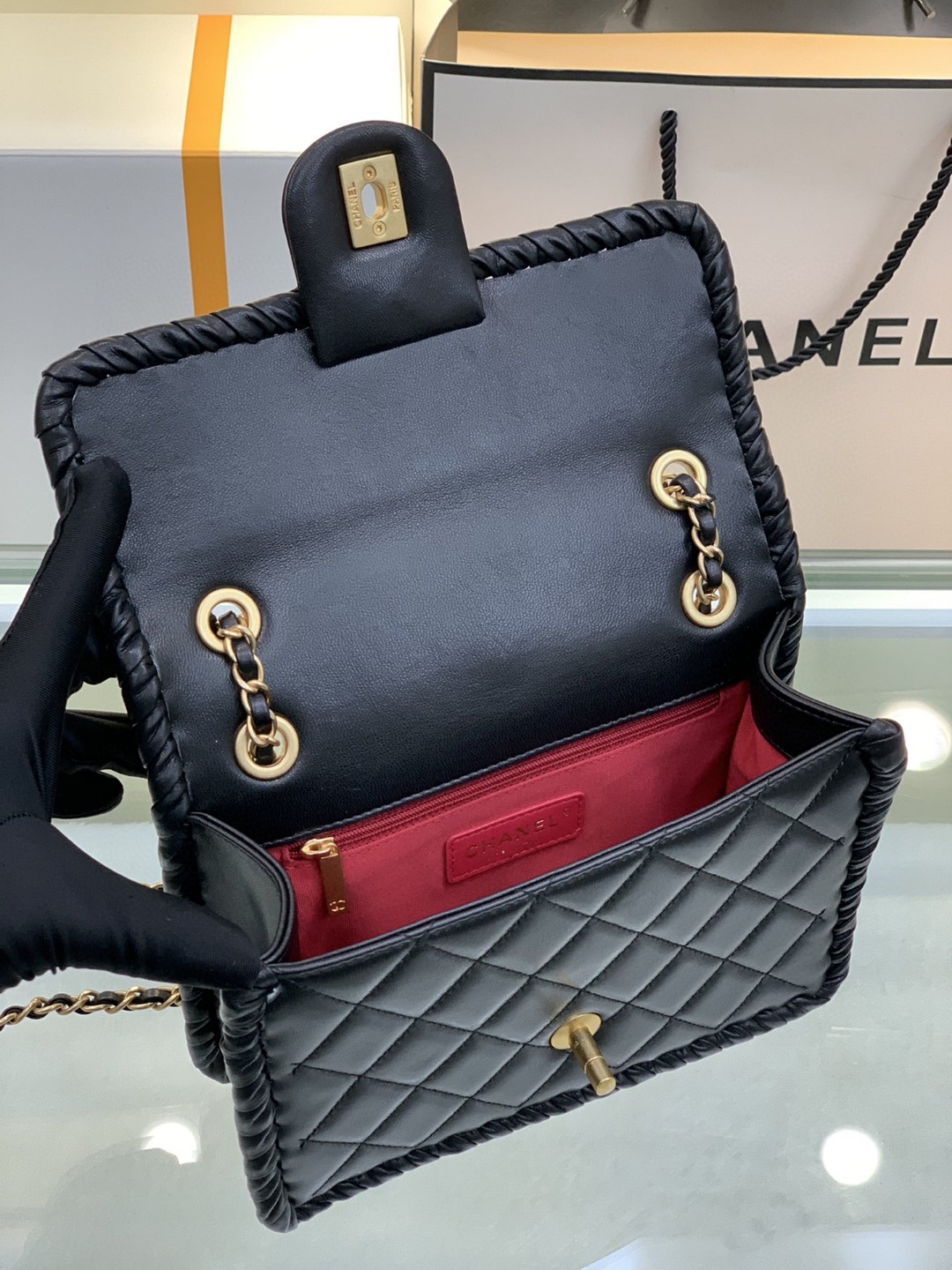 CHANEL シャネル 超美品 22 チェーンショルダーバッグ