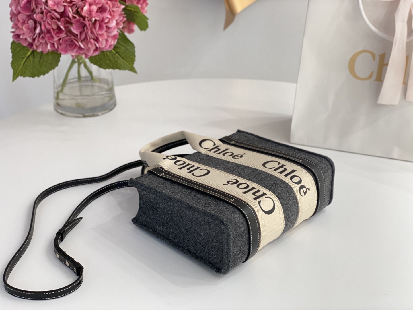 Chloe クロエ 超美品 26.5 Woody Tote ハンドバッグ